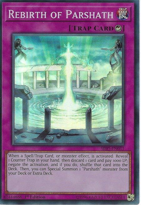 Rebirth of Parshath trading card from Structure Deck: Wave of Light Rebirth of Parshath - Structure Deck: Wave of Light YuGiOh trading card