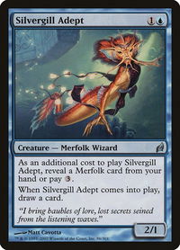 Silvergill Adept - Lorwyn (LRW) #86 - Uncommon Magic: The Gathering Trading Card