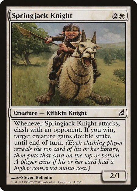 Springjack Knight - Lorwyn Magic: The Gathering trading card