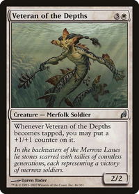 Veteran of the Depths - Lorwyn (LRW) #46 - Uncommon Magic: The Gathering Trading Card