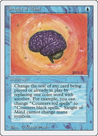 Sleight of Mind - Revised Edition (3ED) #81 - Rare Magic: The Gathering Trading Card