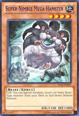 Super-Nimble Mega Hamster (Purple) trading card from Duelist League Promo Super-Nimble Mega Hamster (Purple) - Duelist League Promo YuGiOh trading card