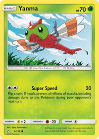 Yanma - SM - Ultra Prism (SM05) #2/156 - Common Pokémon Trading Card