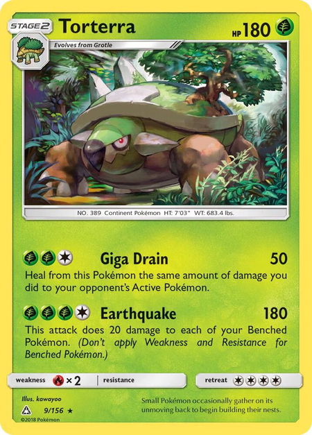Torterra - SM - Ultra Prism Pokémon trading card