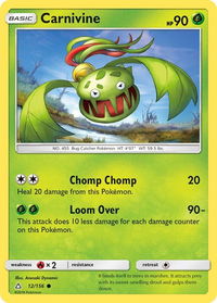 Carnivine - SM - Ultra Prism (SM05) #12/156 - Common Pokémon Trading Card