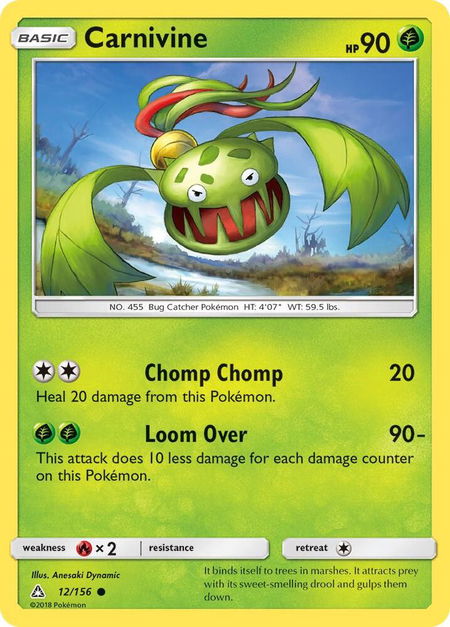 Carnivine - SM - Ultra Prism Pokémon trading card