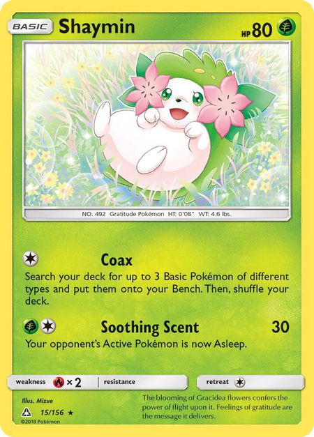 Shaymin (15) - SM - Ultra Prism Pokémon trading card