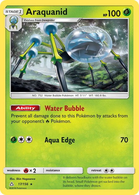 Araquanid - SM - Ultra Prism Pokémon trading card