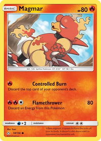 Magmar - SM - Ultra Prism (SM05) #18/156 - Common Pokémon Trading Card