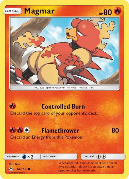 Magmar - SM - Ultra Prism Pokémon trading card