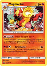 Magmortar - SM - Ultra Prism (SM05) #19/156 - Holo Rare Pokémon Trading Card