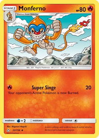 Monferno - SM - Ultra Prism (SM05) #22/156 - Uncommon Pokémon Trading Card
