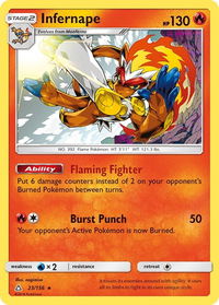 Infernape - SM - Ultra Prism (SM05) #23/156 - Holo Rare Pokémon Trading Card
