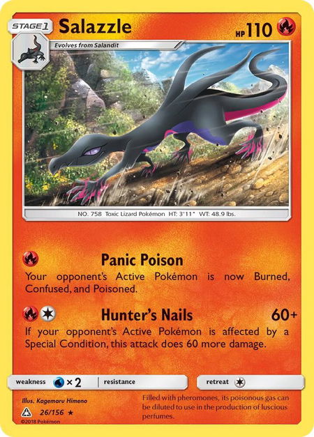Salazzle - SM - Ultra Prism Pokémon trading card