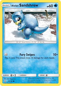 Alolan Sandshrew - SM - Ultra Prism (SM05) #28/156 - Common Pokémon Trading Card