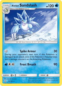 Alolan Sandslash - SM - Ultra Prism (SM05) #29/156 - Rare Pokémon Trading Card
