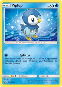 Piplup (31) - SM - Ultra Prism (SM05) #31/156 - Common Pokémon Trading Card