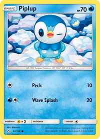 Piplup (32) - SM - Ultra Prism (SM05) #32/156 - Common Pokémon Trading Card