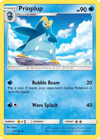 Prinplup - SM - Ultra Prism (SM05) #33/156 - Uncommon Pokémon Trading Card