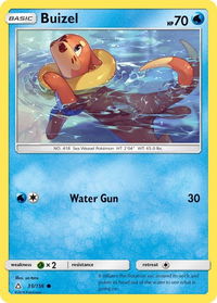 Buizel - SM - Ultra Prism (SM05) #35/156 - Common Pokémon Trading Card
