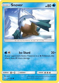 Snover - SM - Ultra Prism (SM05) #37/156 - Common Pokémon Trading Card