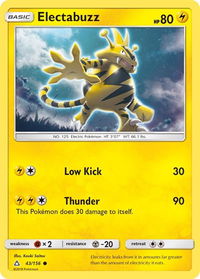 Electabuzz - SM - Ultra Prism (SM05) #43/156 - Common Pokémon Trading Card