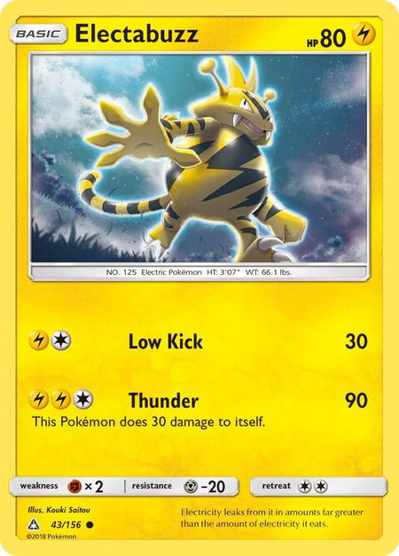 Electabuzz - SM - Ultra Prism Pokémon trading card