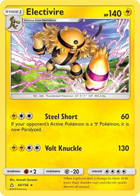 Electivire - SM - Ultra Prism (SM05) #44/156 - Rare Pokémon Trading Card