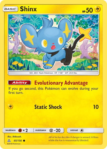 Shinx (45) - SM - Ultra Prism Pokémon trading card