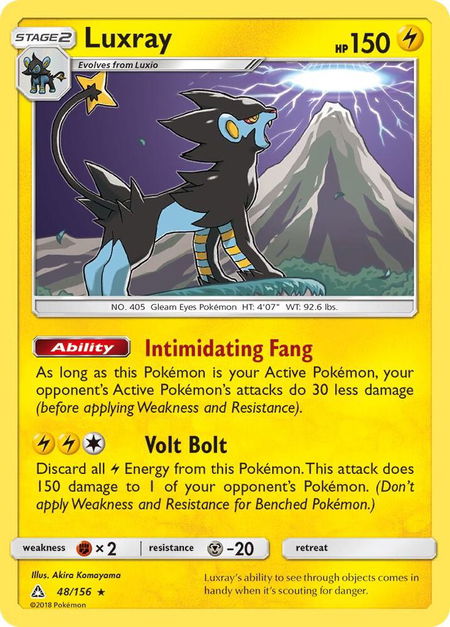 Luxray - SM - Ultra Prism Pokémon trading card