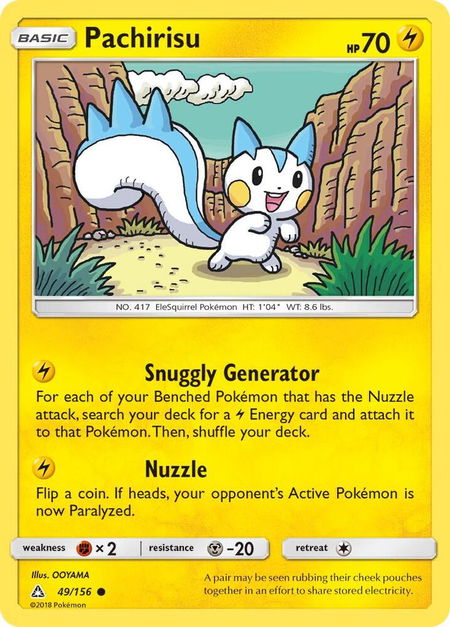 Pachirisu - SM - Ultra Prism Pokémon trading card