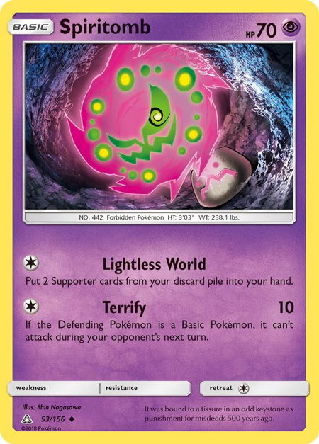 Spiritomb - SM - Ultra Prism Pokémon trading card