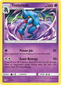 Toxicroak - SM - Ultra Prism (SM05) #57/156 - Rare Pokémon Trading Card