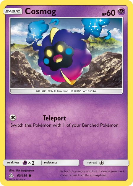 Cosmog - SM - Ultra Prism Pokémon trading card