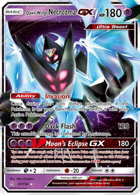 Dawn Wings Necrozma GX - SM - Ultra Prism Pokémon trading card