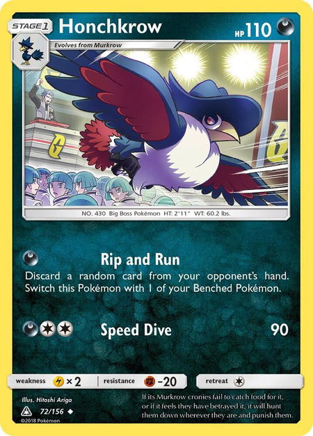 Honchkrow - SM - Ultra Prism Pokémon trading card