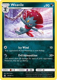 Weavile - SM - Ultra Prism (SM05) #74/156 - Holo Rare Pokémon Trading Card
