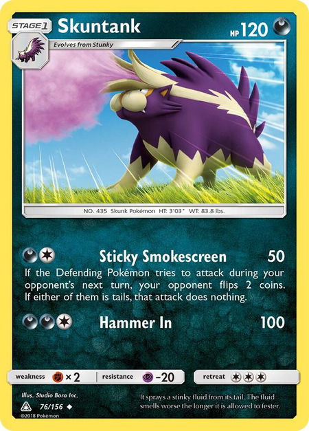 Skuntank - SM - Ultra Prism Pokémon trading card