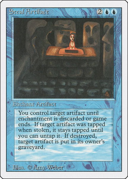 Steal Artifact trading card from Revised Edition Steal Artifact - Revised Edition Magic: The Gathering trading card