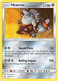 Heatran - SM - Ultra Prism (SM05) #88/156 - Holo Rare Pokémon Trading Card