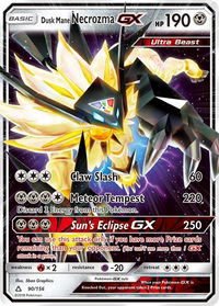 Dusk Mane Necrozma GX - SM - Ultra Prism (SM05) #90/156 - Ultra Rare Pokémon Trading Card