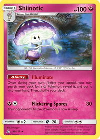 Shiinotic - SM - Ultra Prism (SM05) #93/156 - Rare Pokémon Trading Card