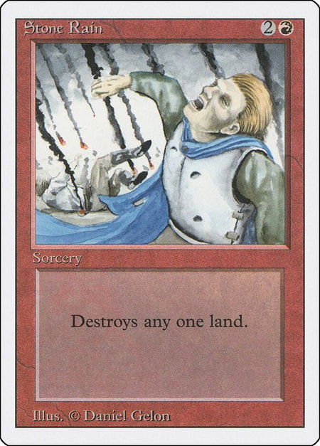 Stone Rain - Revised Edition Magic: The Gathering trading card