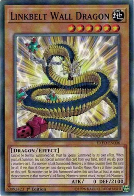 Linkbelt Wall Dragon - Extreme Force YuGiOh trading card