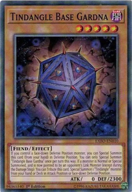 Tindangle Base Gardna trading card from Extreme Force Tindangle Base Gardna - Extreme Force YuGiOh trading card