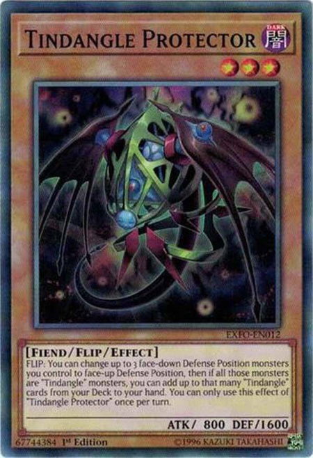 Tindangle Protector trading card from Extreme Force Tindangle Protector - Extreme Force YuGiOh trading card