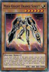 Mekk-Knight Orange Sunset - Extreme Force (EXFO) #EXFO-EN016 - Common / Short Print YuGiOh Trading Card