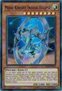 Mekk-Knight Indigo Eclipse - Extreme Force (EXFO) #EXFO-EN019 - Super Rare YuGiOh Trading Card
