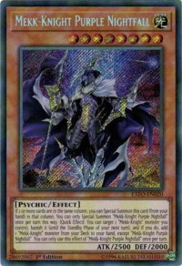 Mekk-Knight Purple Nightfall - Extreme Force (EXFO) #EXFO-EN020 - Secret Rare YuGiOh Trading Card