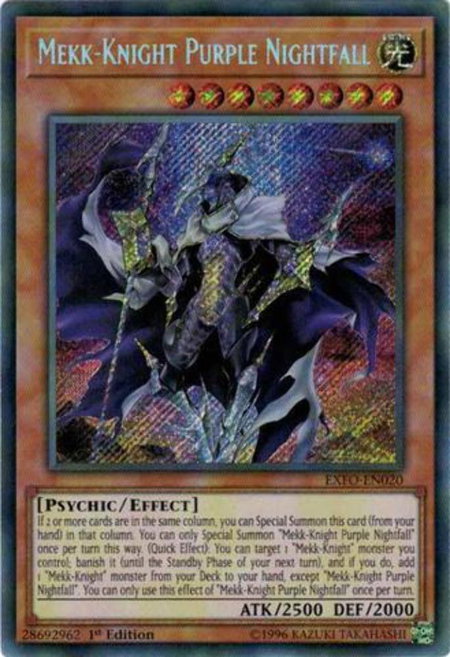 Mekk-Knight Purple Nightfall - Extreme Force YuGiOh trading card